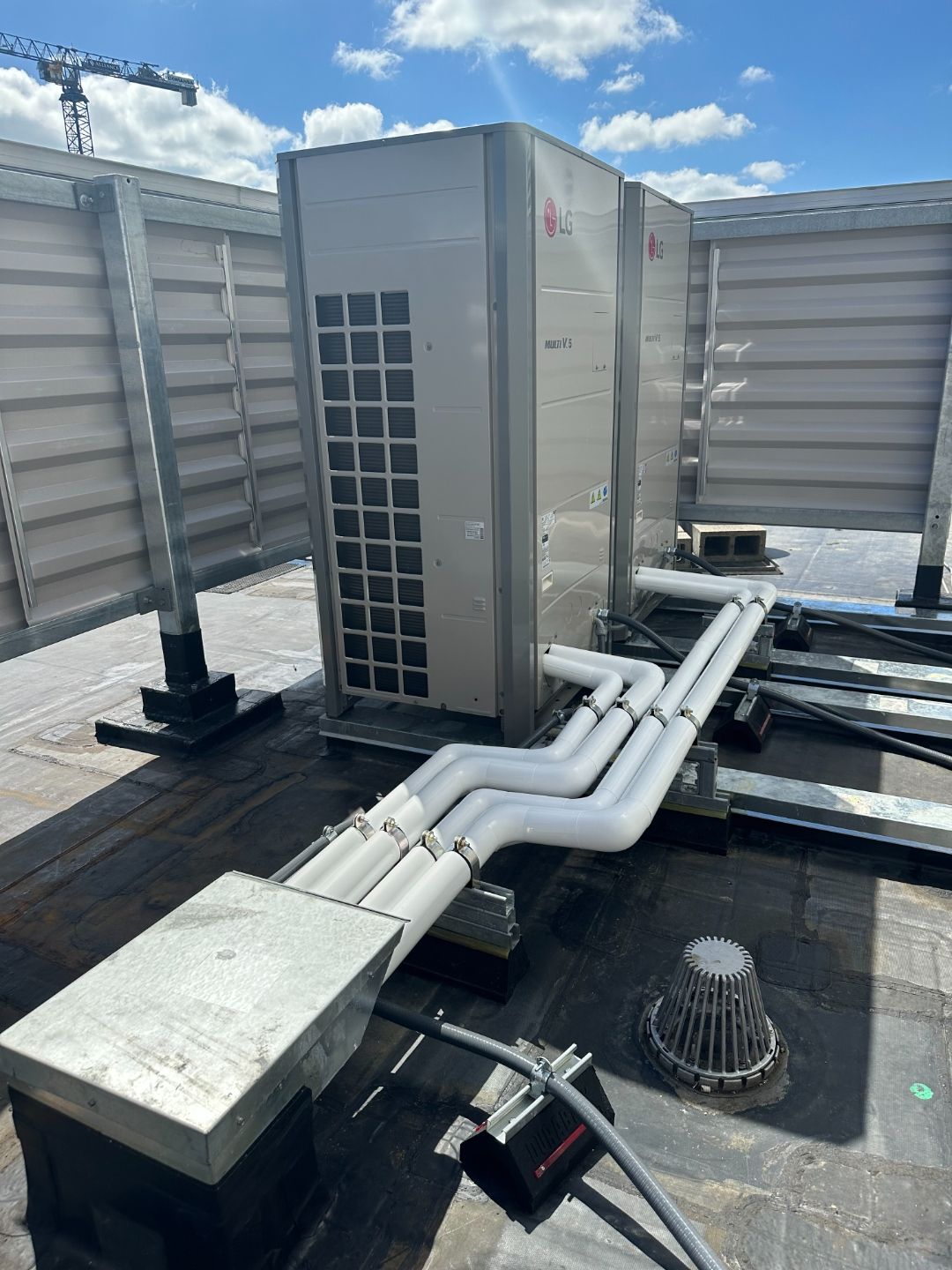 GreenFlow Heating & Cooling: LG Multi V rooftop VRF install on a commercial building in Tacoma, Washington